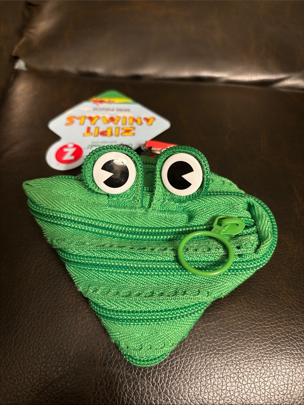 NEW ZIPIT ANIMALS mini pouch in Green